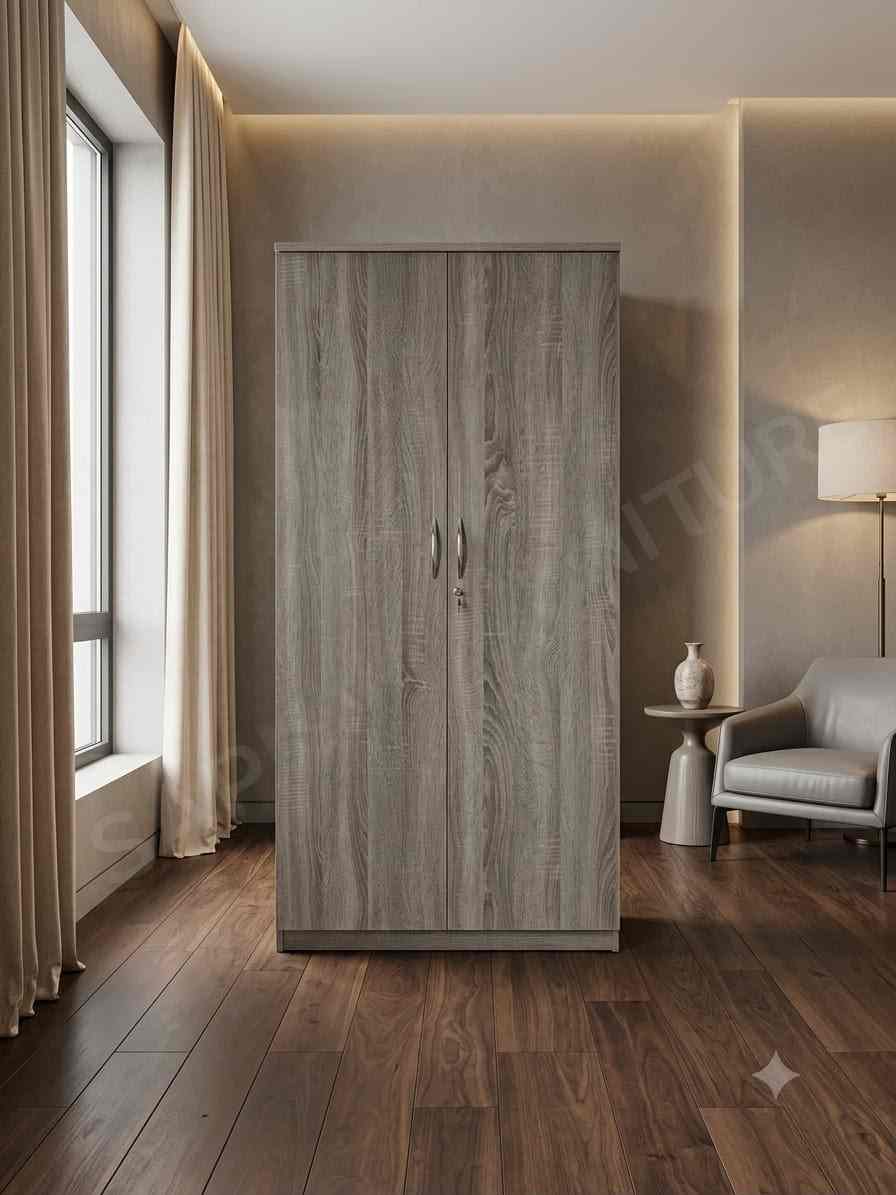 MDF ply 2 door wardrobe